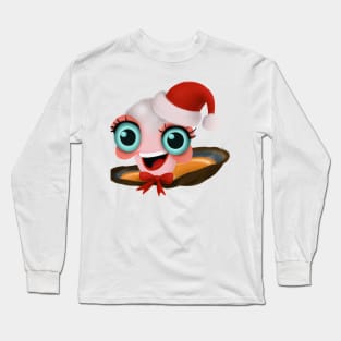 Cute Oyster Drawing Long Sleeve T-Shirt